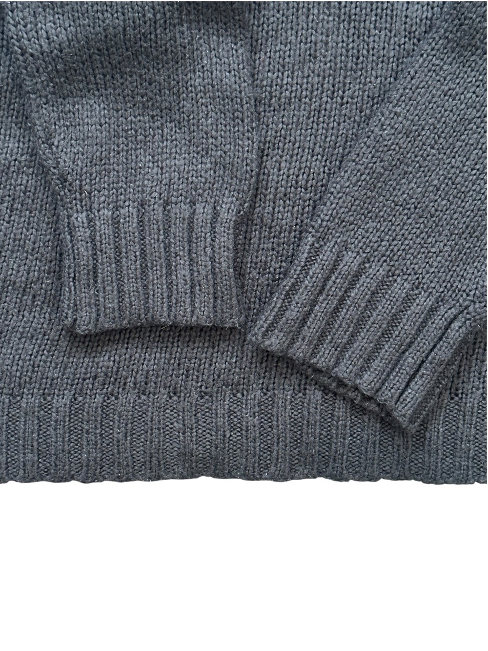 Wooden Ships Martini Times Chunky Knit Crewneck Sweater Black Women S/M $145 - Picture 3 of 5